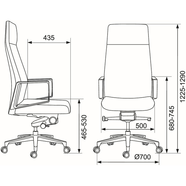 Офисное кресло Бюрократ _JONS (серый)