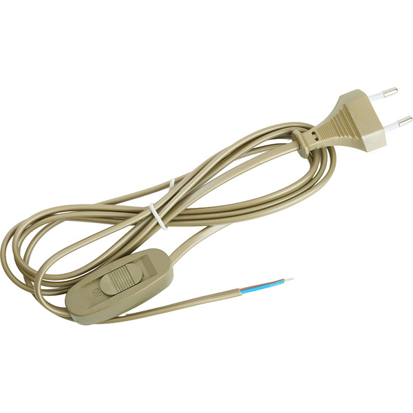 Шнур сетевой Feron KF-HK-1-24 / 51039 (1.9м, золото)