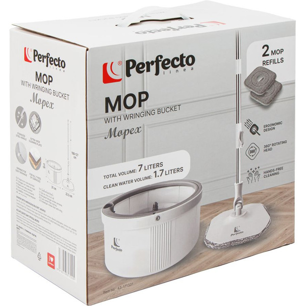 Швабра с отжимом Perfecto Linea 43-171331