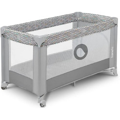 Кровать-манеж Lionelo Stefi (Grey Concrete Multicolor)