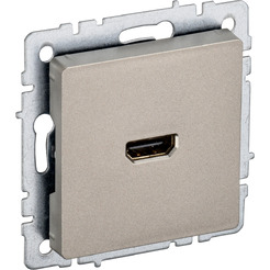 Розетка HDMI IEK Brite РHDMI-0-БрШ