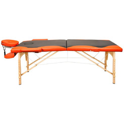 Массажный стол Atlas Sport Складной 2-с 60см 2D-60185/4 (черный/оранжевый)