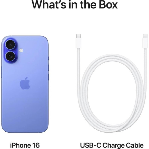 Смартфон Apple iPhone 16 128GB Ultramarine (MYEY3CH/A)