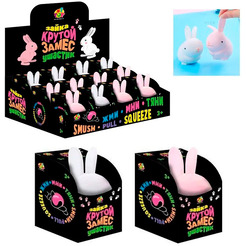 Игрушка-антистресс 1TOY Крутой замес. Зайка-ушастик Т25372