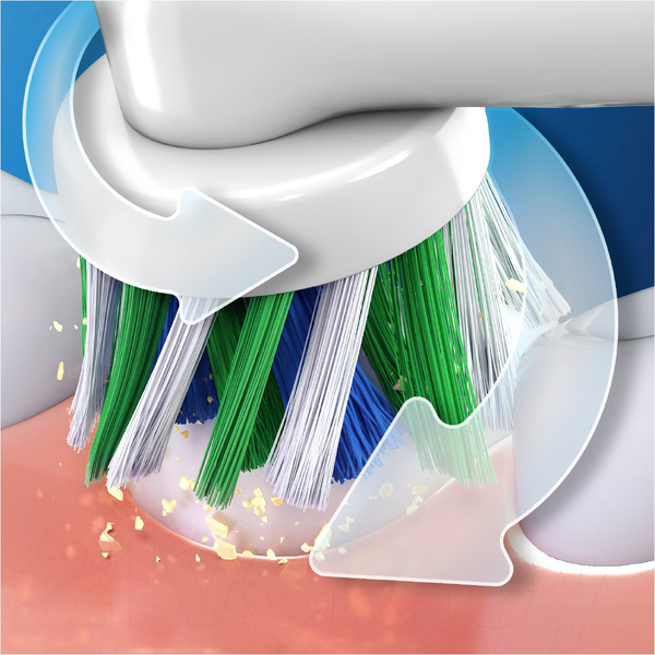 Электрическая зубная щетка Oral-B Braun VITALITY PRO Protect X Clean Vapor Blue Cross Action