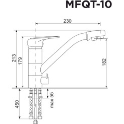 Смеситель MAUNFELD MFQT-10DGR (темно-серый)