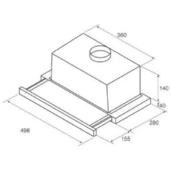 Вытяжка JET AIR AURORA LX/CR/F/50