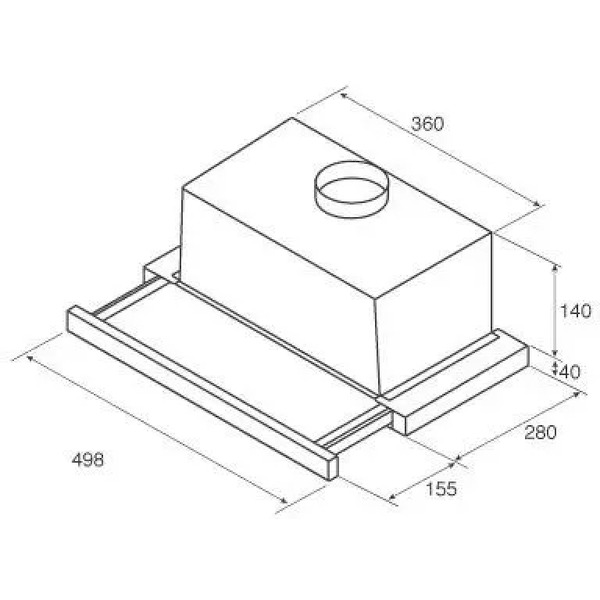 Вытяжка JET AIR AURORA LX/CR/F/50