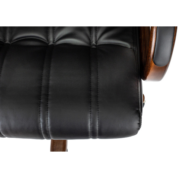 Офисное кресло Бюрократ T-9932Walnut (черный, экокожа)