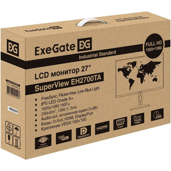Монитор ExeGate SuperView EH2700TA EX299036RUS