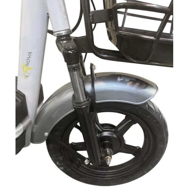 Электровелосипед NOVA EC-02 графит (с задним кофром)