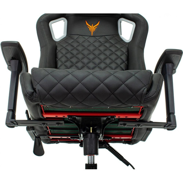 Кресло игровое Knight Outrider (1628891) черный/оранжевый