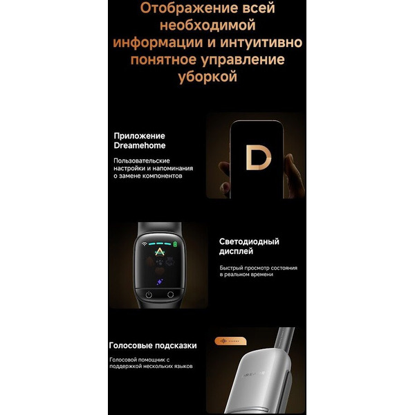 Вертикальный моющий пылесос Dreame T16 Pro TriForce Wet and Dry Vacuum HHR32E