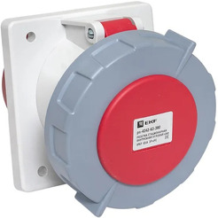 Розетка стационарная внутренняя угловая EKF 4342 3Р+РЕ 63А 380В IP67 PROxima