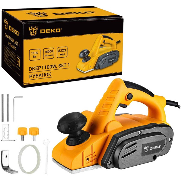 Рубанок DEKO DKEP1100W SET1 (083-1074)