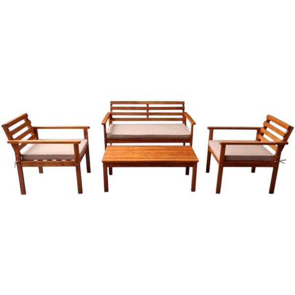 Комплект садовой мебели из акации National Tree Company TP6015.0.2