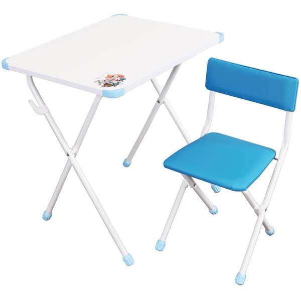 Комплект мебели с детским столом Ника КНД1/ГЛ (голубой)