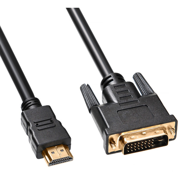 Кабель Buro HDMI-19M-DVI-D-5M