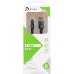 Кабель DigitalPart MC-309 USB Type-A - microUSB (1 м, зеленый)