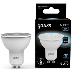 Лампа Gauss LED MR16 GU10 7W 4100K 101506207