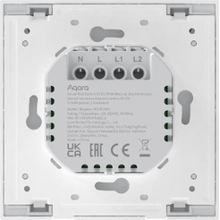 Выключатель Aqara Smart Wall Switch H1 WS-EUK04 (двухклавишный, c нейтралью)