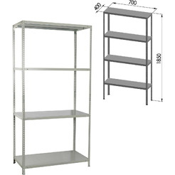 Стеллаж Brabix Ms-185/40/70-4 291103