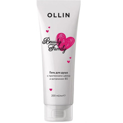 Гель для душа OLLIN Professional с протеинами шёлка и витамином В5, 200мл