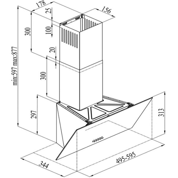 Кухонная вытяжка Konigin Pirol White 50