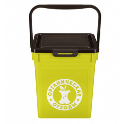 Контейнер для мусора Бытпласт 434236809 8 л (зеленый)