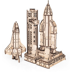 Механическая модель в виде конструктора EWA Космический челнок