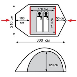 Палатка TRAMP Stalker 2 v2 (TRT-75)