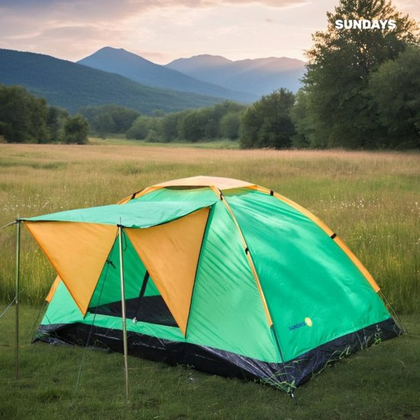 Палатка Sundays ZC-TT002-3 (зеленый/оранжевый)