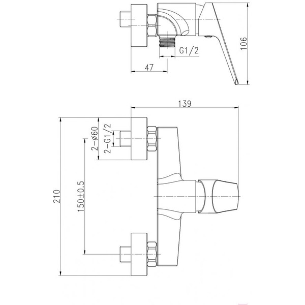 Смеситель Cersanit Flavis 63036