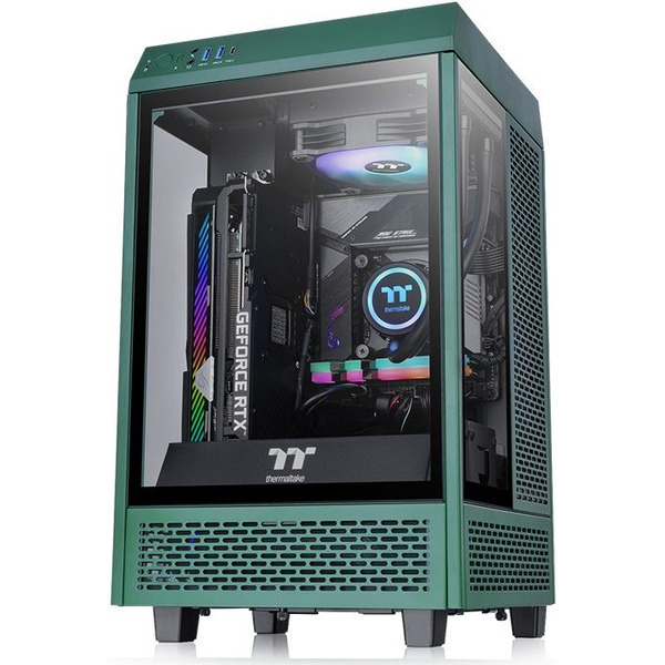 Корпус Thermaltake The Tower 100 Racing Green CA-1R3-00SCWN-00