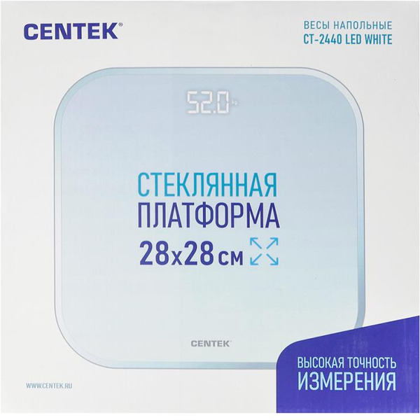 Весы напольные Centek CT-2440 (белый)