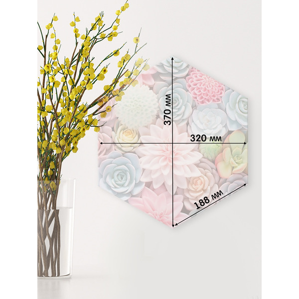 Картина по номерам Флюид Красивые суккуленты 37x32 VSH0006