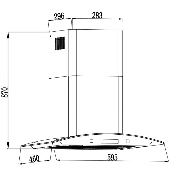 Вытяжка GRAND Blagnac 60 (нержавеющая сталь)
