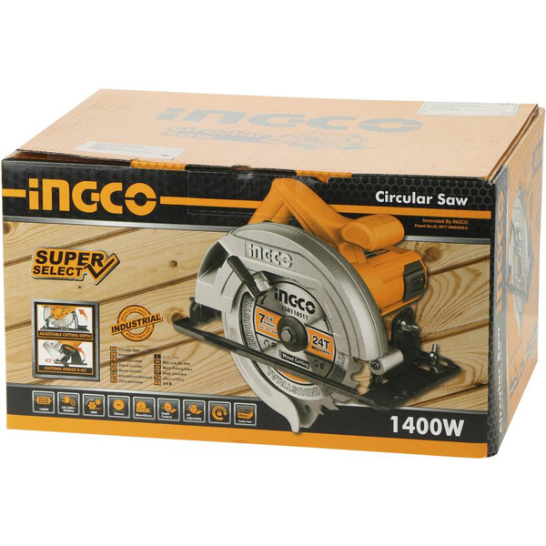 Пила дисковая INGCO CS18538