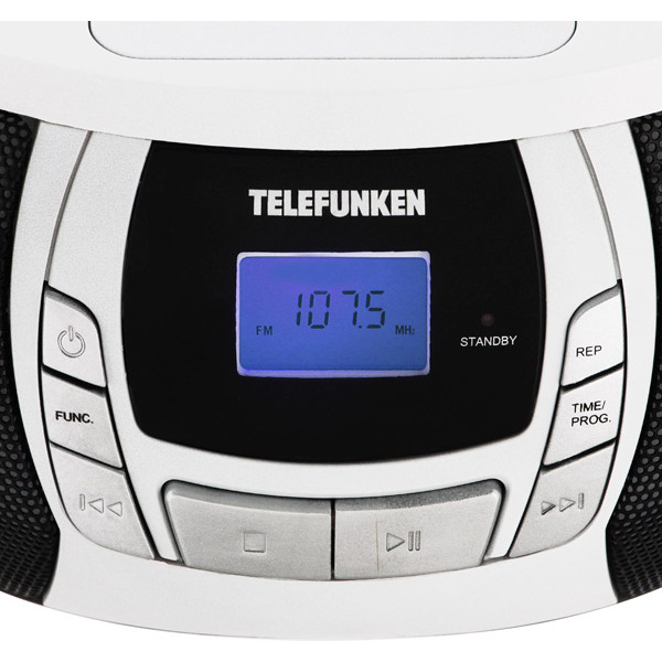 Магнитола TELEFUNKEN TF-CSRP3498B (белый с черным)