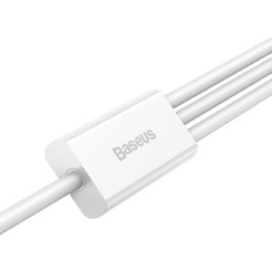 Кабель Baseus Superior Series Fast Charging Data Cable USB - M+L+C 3.5A CAMLTYS-02 (1.5 м, белый)