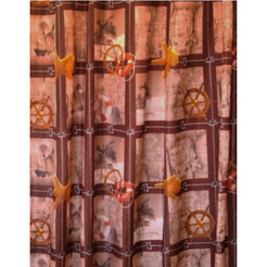 Штора для ванной комнаты Вилина 6666-1561-1 (корабли)