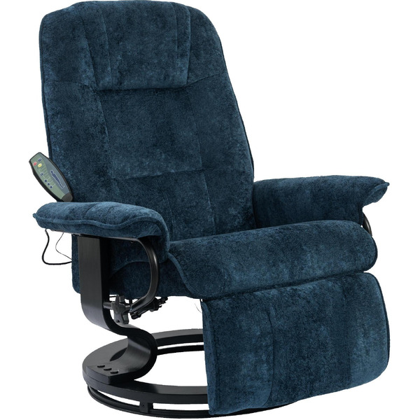 Массажное кресло Calviano 22 (синий плюш)