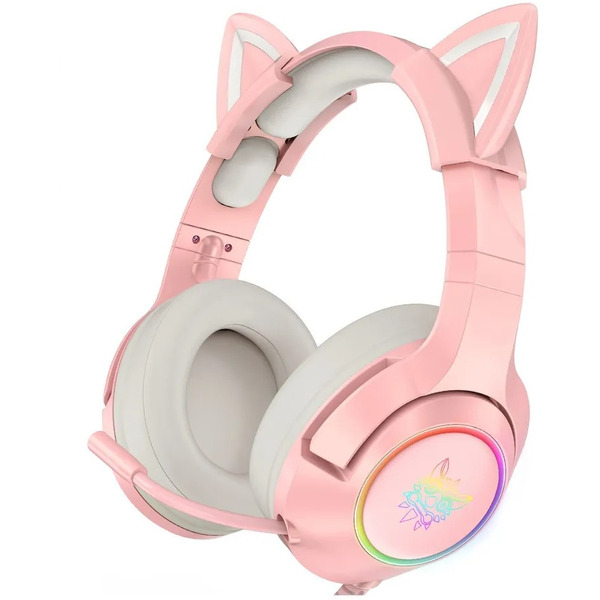Игровые наушники Onikuma K9 Pink Cat