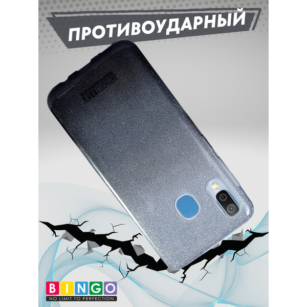 Чехол-накладка Bingo Shine+ для SAMSUNG Galaxy A30 (черный)