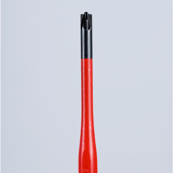 Отвертка KNIPEX Pozidriv® PlusMinus PZ/S 1 Slim 1000V L-187 мм