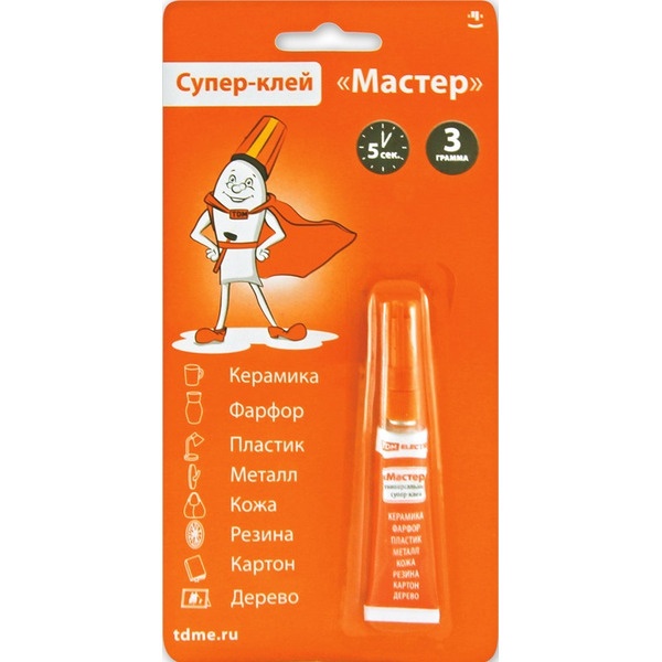 Cупер-клей TDM "Мастер" 3г/бл SQ0542-0001