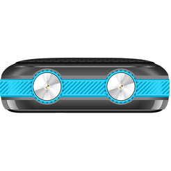 Кнопочный телефон BQ-Mobile BQ-2842 Disco Boom (черный/синий)