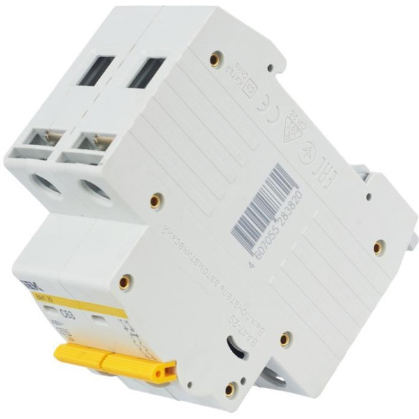 Выключатель автоматический IEK ВА 47-29 2п 63А С MVA20-2-063-C