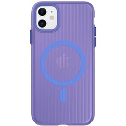 Задняя накладка CASE Translucent Strip Apple iPhone 11 (синий)