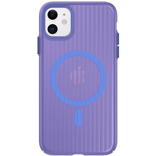 Задняя накладка CASE Translucent Strip Apple iPhone 11 (синий)